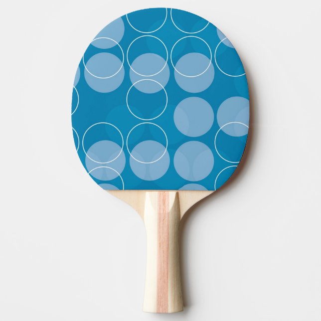 Retro circles ping pong paddle (Front)