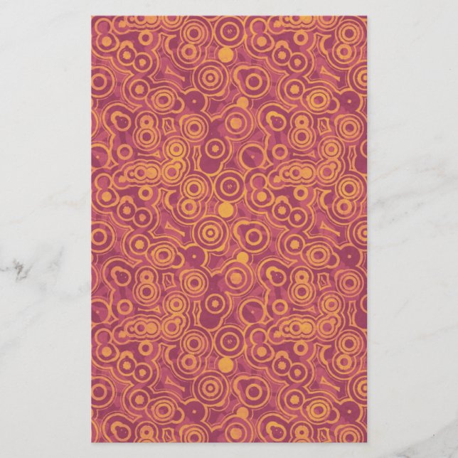 Retro Circles Scrapbook paper (Front)