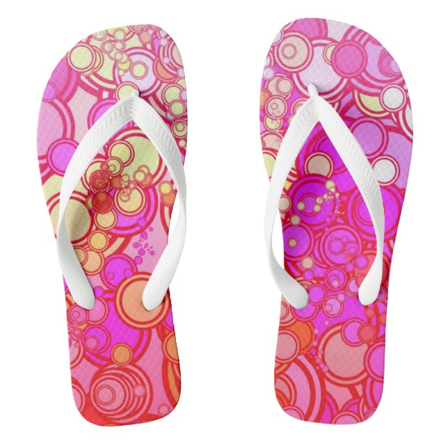 Retro Circles Thongs (Footbed)
