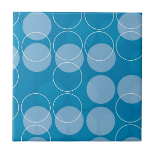 Retro circles tile