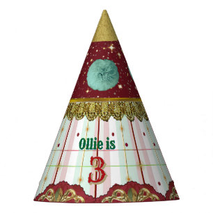 Retro Circus Carnival Birthday Hat