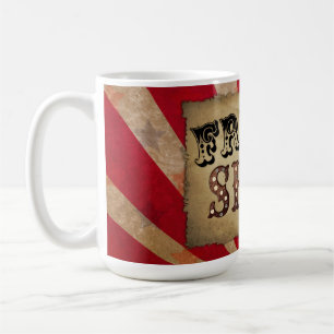 Retro Circus Poster Freak Show Coffee Mug