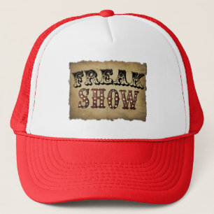 Retro Circus Poster Freak Show Trucker Hat