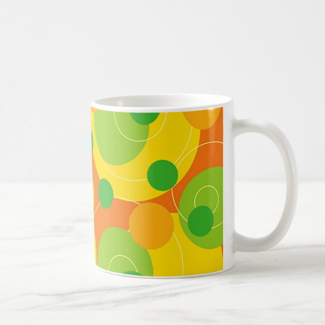 Retro Citrus Dots Funky Groovt Gift Mug (Right)