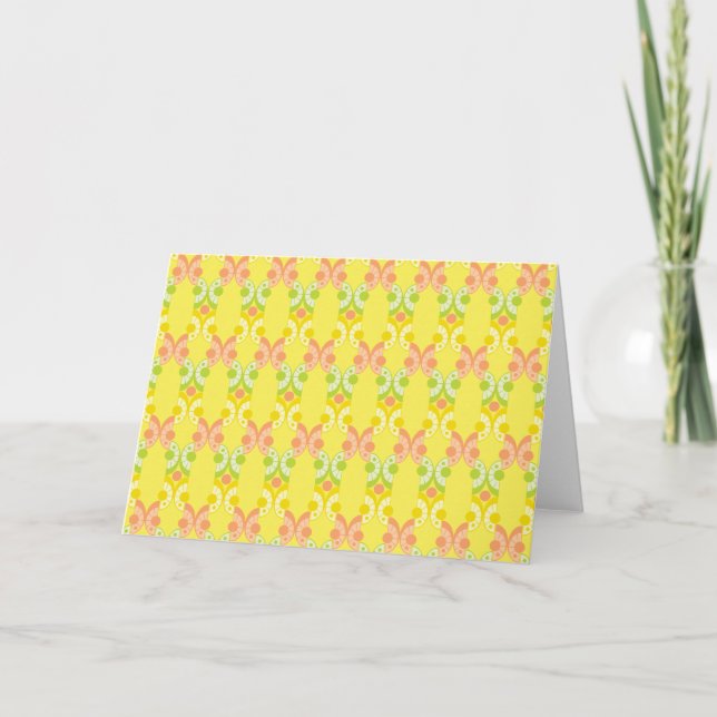 Retro Citrus Greeting Card (Front)