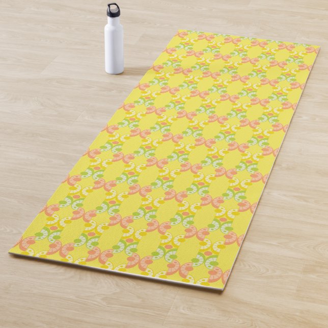 Retro Citrus Yoga Mat (In Situ)