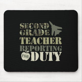 Retro Ck To School Women Old Camo Second Grade Tea Mouse Pad