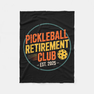 Retro Ckleball Retirement Club Apparel Retro Vinta Fleece Blanket