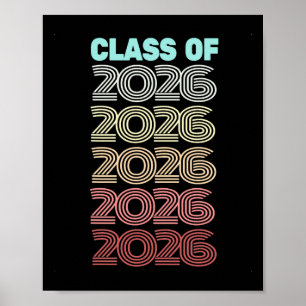 Retro Cl Of 2026 Future Graduation Hello Ninth Gra Poster