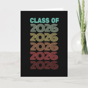 Retro Cl Of 2026 Graduation Year Almost There Seni Card