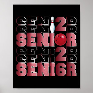 Retro Cl Of 2026 Senior Bowling Senior Night 2026 Poster