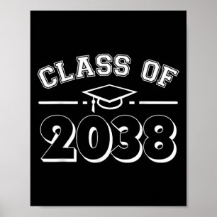 Retro Cl Of 2038 Grow With Me Kindergarten Student Poster