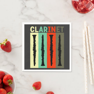 Retro Clarinet Napkin