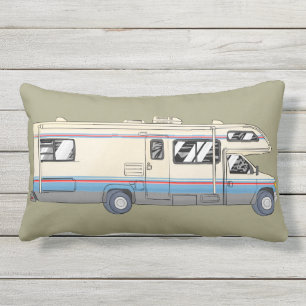 Retro Class C Motorhome Pillow