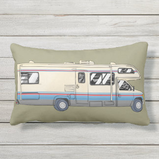 Retro Class C Motorhome Pillow