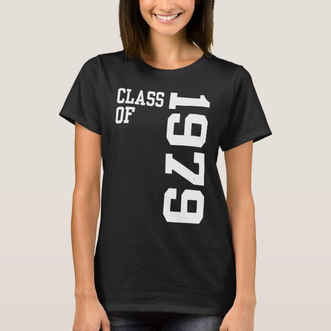 Retro Class of 1979 Senior High School Reunion Vin T-Shirt (Front)