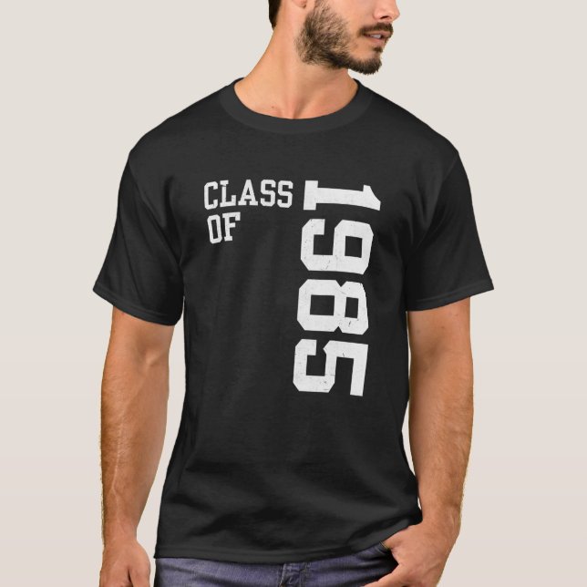 Retro Class Of 1985 Senior High School Reunion Vin T-Shirt (Front)