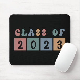 Retro Class of 2023 School College graduation Gift Mouse Pad