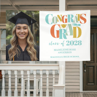 Retro Class of Congrats Graduation  Banner