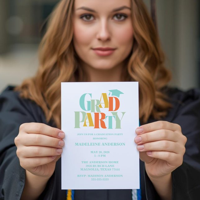 Retro Class of Congrats Graduation Invitation (Creator Uploaded)