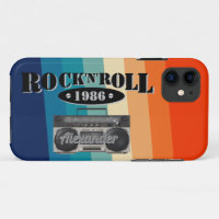 Retro classic boom box rock n roll music vintage