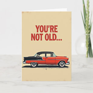 Retro Classic Car Birthday Card