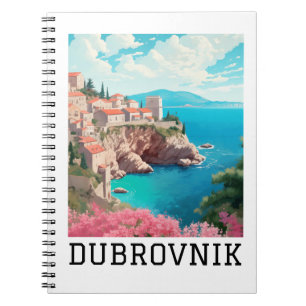 Retro Classic Dubrovnik Croatia Notebook