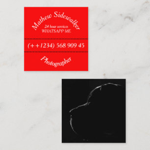 Retro Classic Square Great Dane Business Cards