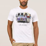 *~* Retro Classic Vintage Antique Man Leaning Car T-Shirt<br><div class="desc">WHITE T- Shirt Short Sleeve SHIRT Energetically Enhanced Digital Paintings Retro Classic Vintage Antique Car , Auto , Automobiles. * A man is enjoying the day with his classic convertible. The style is very Painterly and Artistic with some Grunge done Modern Classic Unique Creative and just plain Cool. This would...</div>
