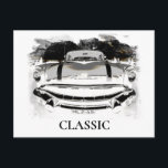 *~* Retro Classic Vintage Car Antique Postcard<br><div class="desc">POST CARD POSTCARD - CLASSIC OLD CAR - Grunge style Painting - PERSONALIZE TEXT IF DESIRED. Energetically Enhanced Retro Classic Vintage Antique Car , Auto , Automobiles Car Buff design. The style is Grunge done Modern Classic Unique Creative and just plain Cool. The main colour is Vintage Grey / Grey...</div>