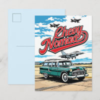 Retro Classic Wagon Sky Pop Art Illustration Print