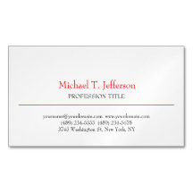 Retro Classical Elegant Plain Simple Red White