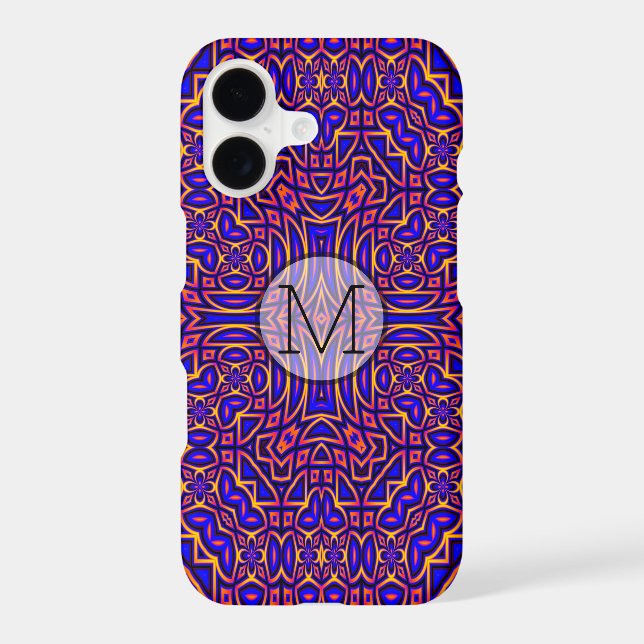 Retro Classy Kaleidoscope Pattern Design (Back)