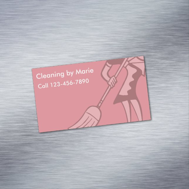 Retro Cleaning Business Magnets (In Situ)