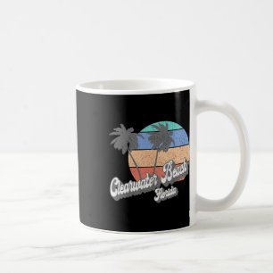 Retro Clearwater Beach Florida Fl Vintage Beach Su Coffee Mug