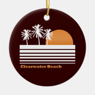 Retro Clearwater Beach Ornament