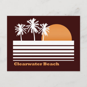 Retro Clearwater Beach Postcard