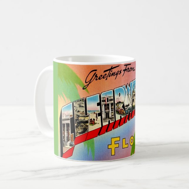 Retro Clearwater Florida Mug (Front Left)
