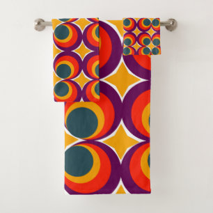 Retro Clovers Bath Towel Set
