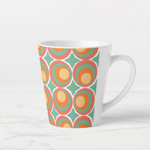 Retro Clovers  Latte Mug