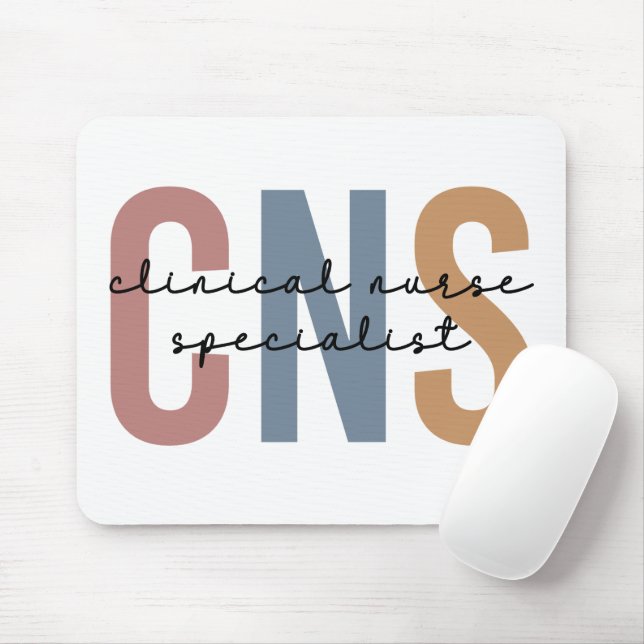 Retro CNS Clinical Nurse Specialist Mouse Pad (With Mouse)