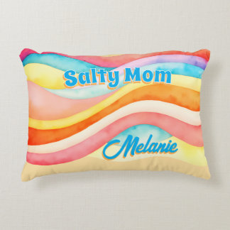 Retro Coastal Beach Aesthetic Mom Decorative Cushion