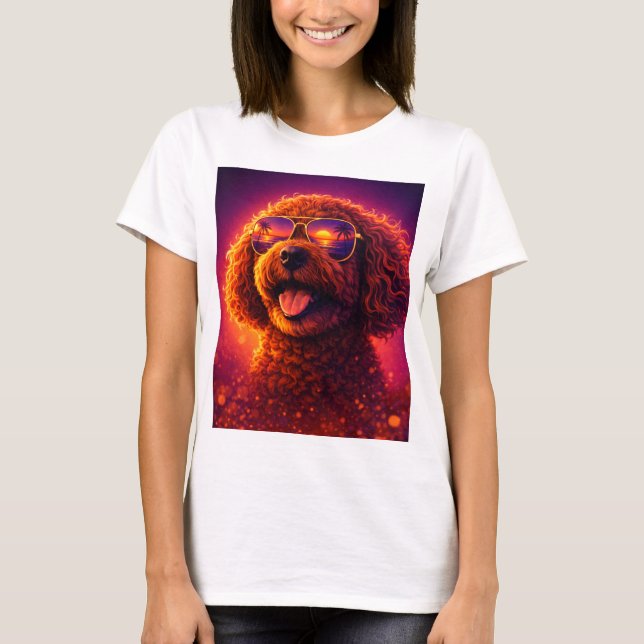 Retro Cockapoo T Shirt Esthetic (Front)