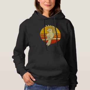 Retro Cockatoo Animal Bird Birding Parrot Cockato Hoodie