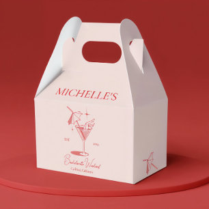 Retro Cocktail Bachelorette Party Favour Box