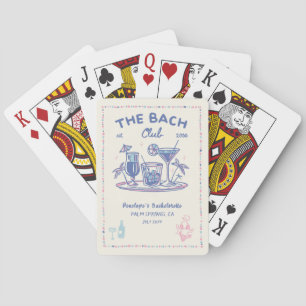 Retro Cocktail Bachelorette Party Playing Cards