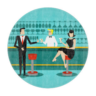 Retro Cocktail Lounge Cutting Board
