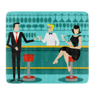Retro Cocktail Lounge Cutting Board