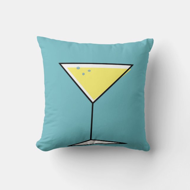 Retro Cocktail Pillow (Front)