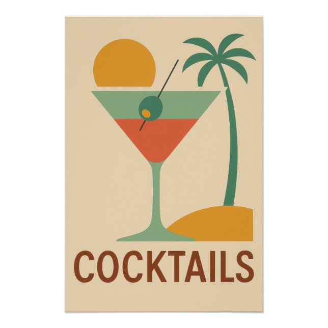 Retro Cocktail Poster (Front)